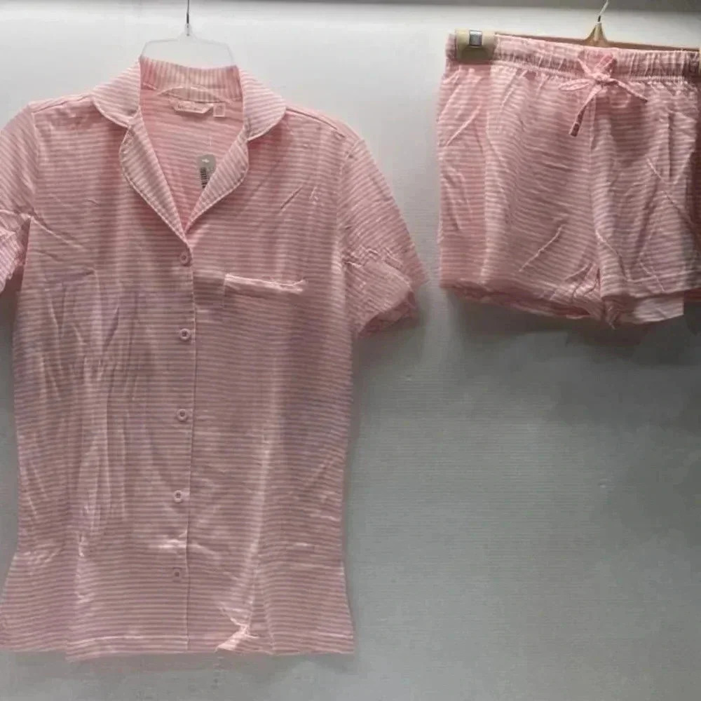 La Vie en Rose Pink Striped Pajama Set - Sizes XS - Picture 9 of 9